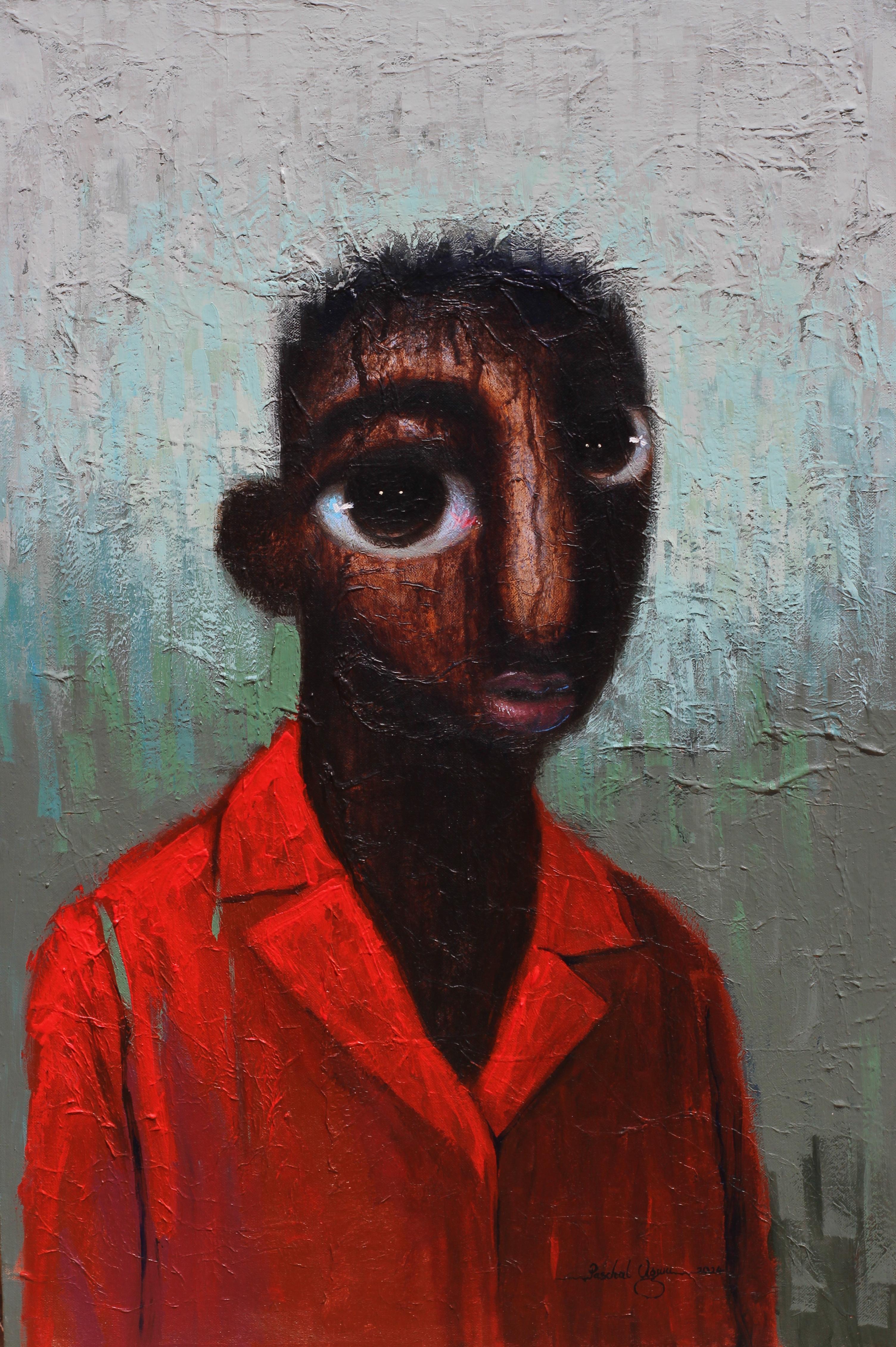 Leap of Faith - 21st Century, Contemporary, Figurative, Neo-Expressionism People