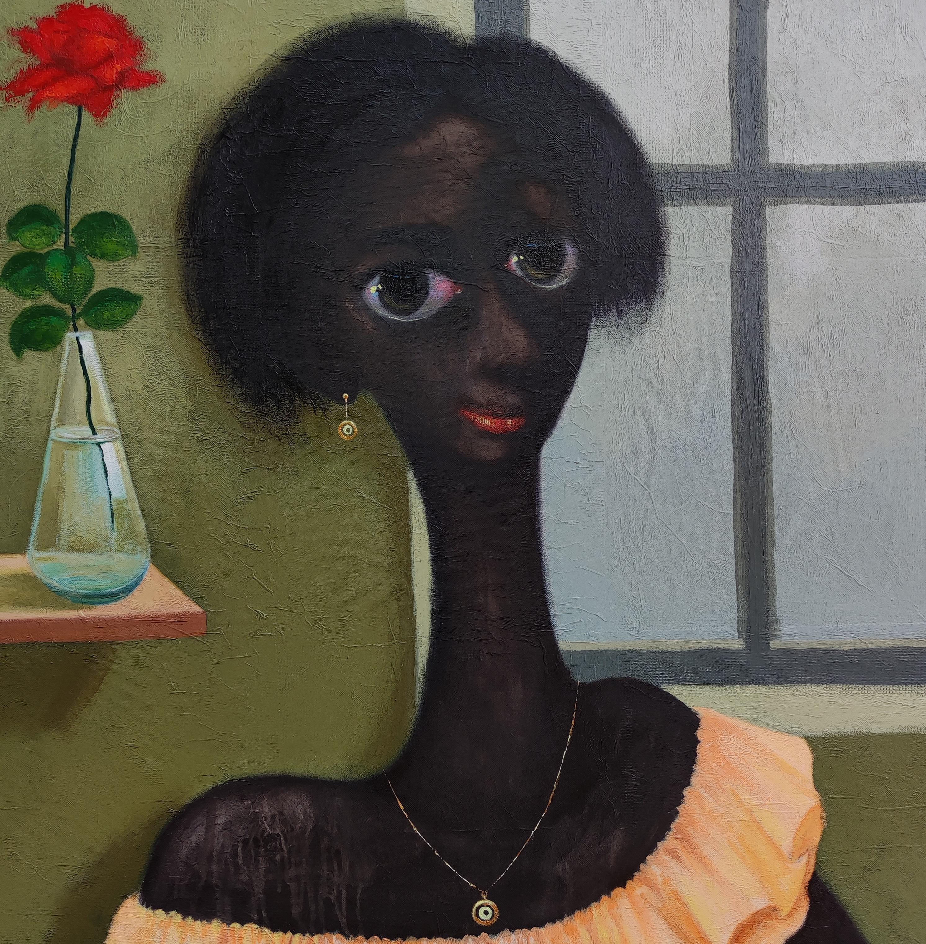 Odoziaku - Neo-Expressionist Painting by Paschal Ugwu