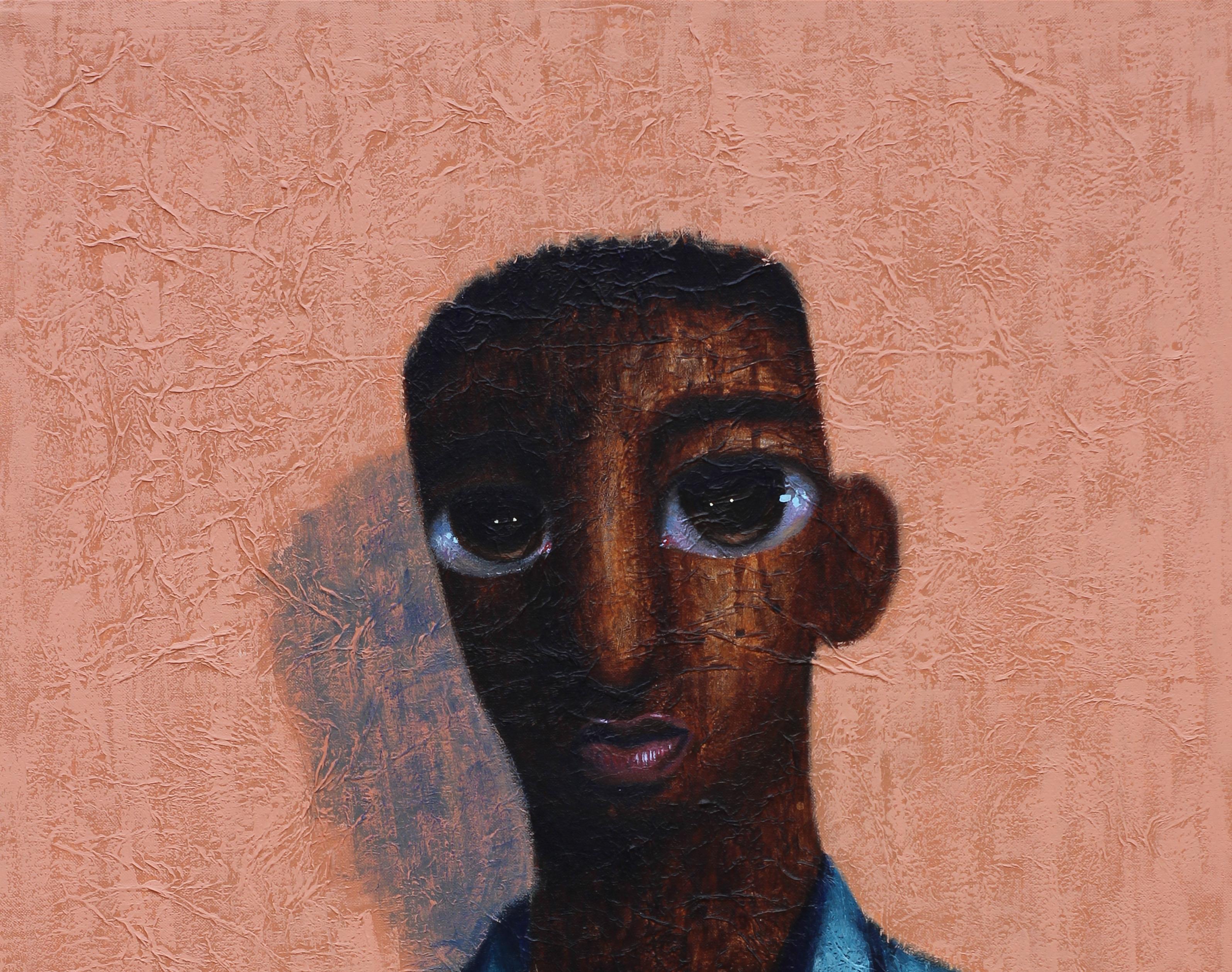 Okpara (First Son) - 21st Century, Contemporary, Figurative, Neo-Expressionism - Painting by Paschal Ugwu