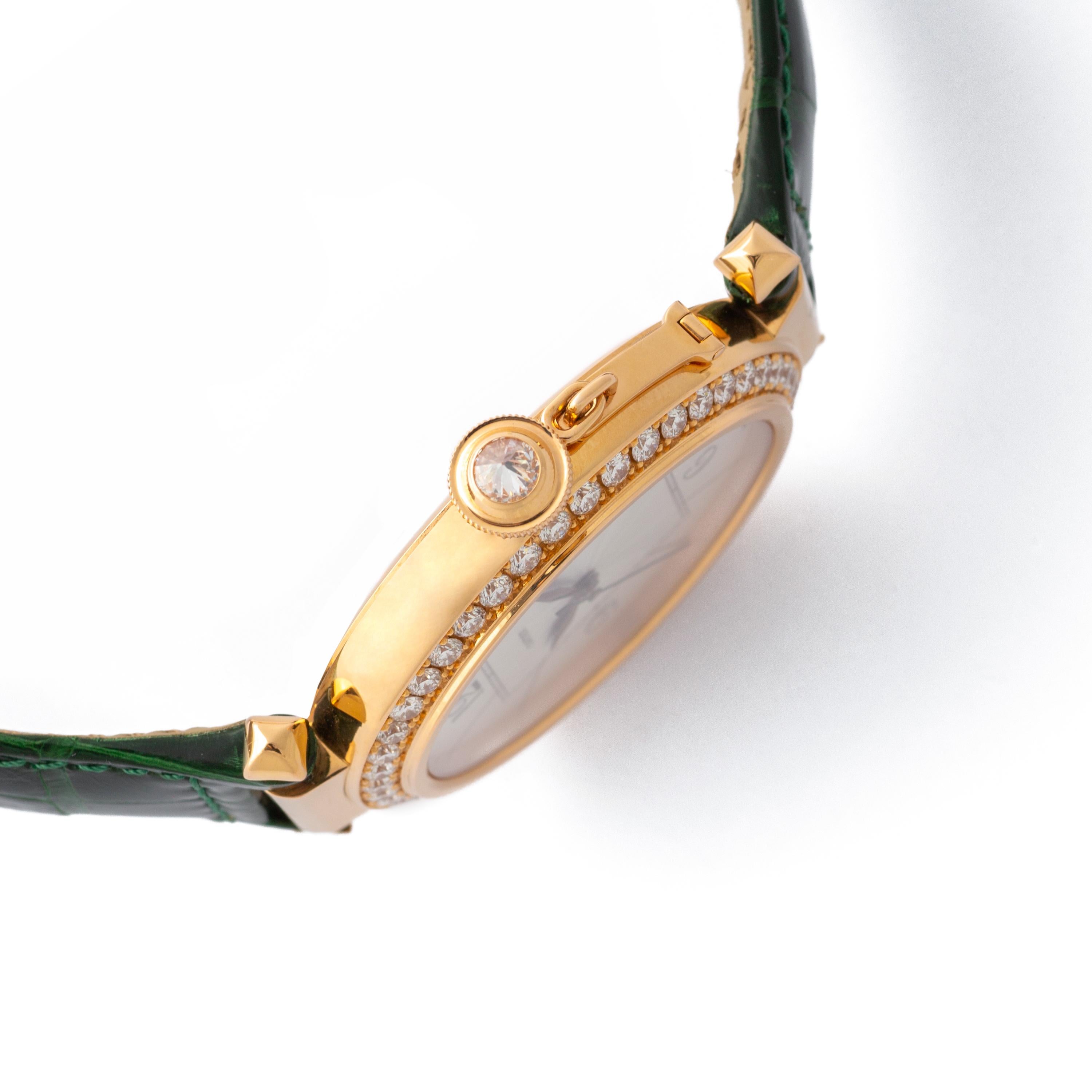 Cartier Armbanduhr aus Diamanten und Gold, zertifiziert im Zustand „Hervorragend“ in Geneva, CH