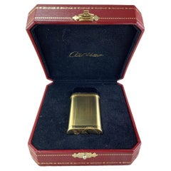 Retro “Pasha De Cartier" 18k Gold & Black Lacquer Lighter