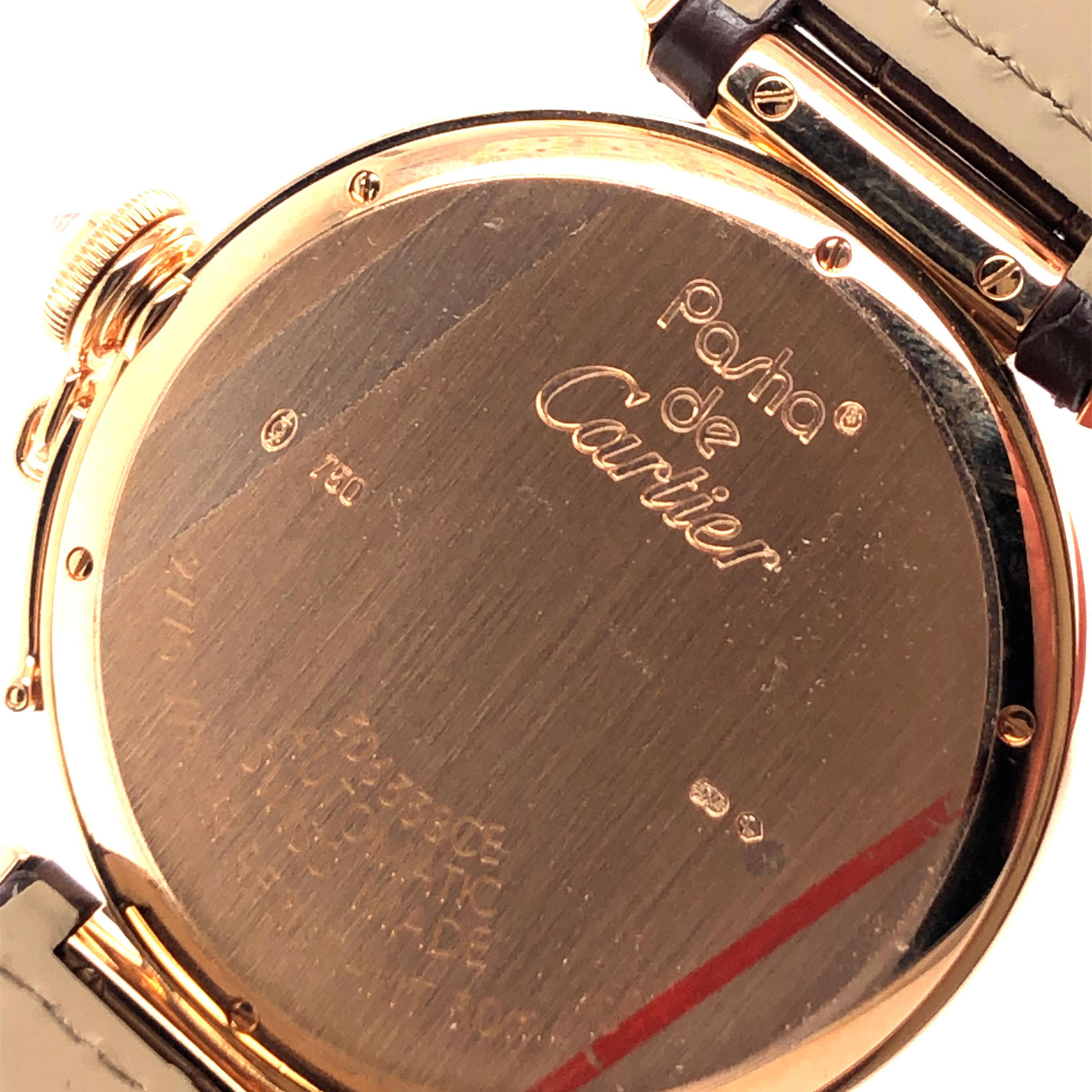 Women's or Men's Pasha de Cartier Joaillerie Watch in Rosegold 18 Karat