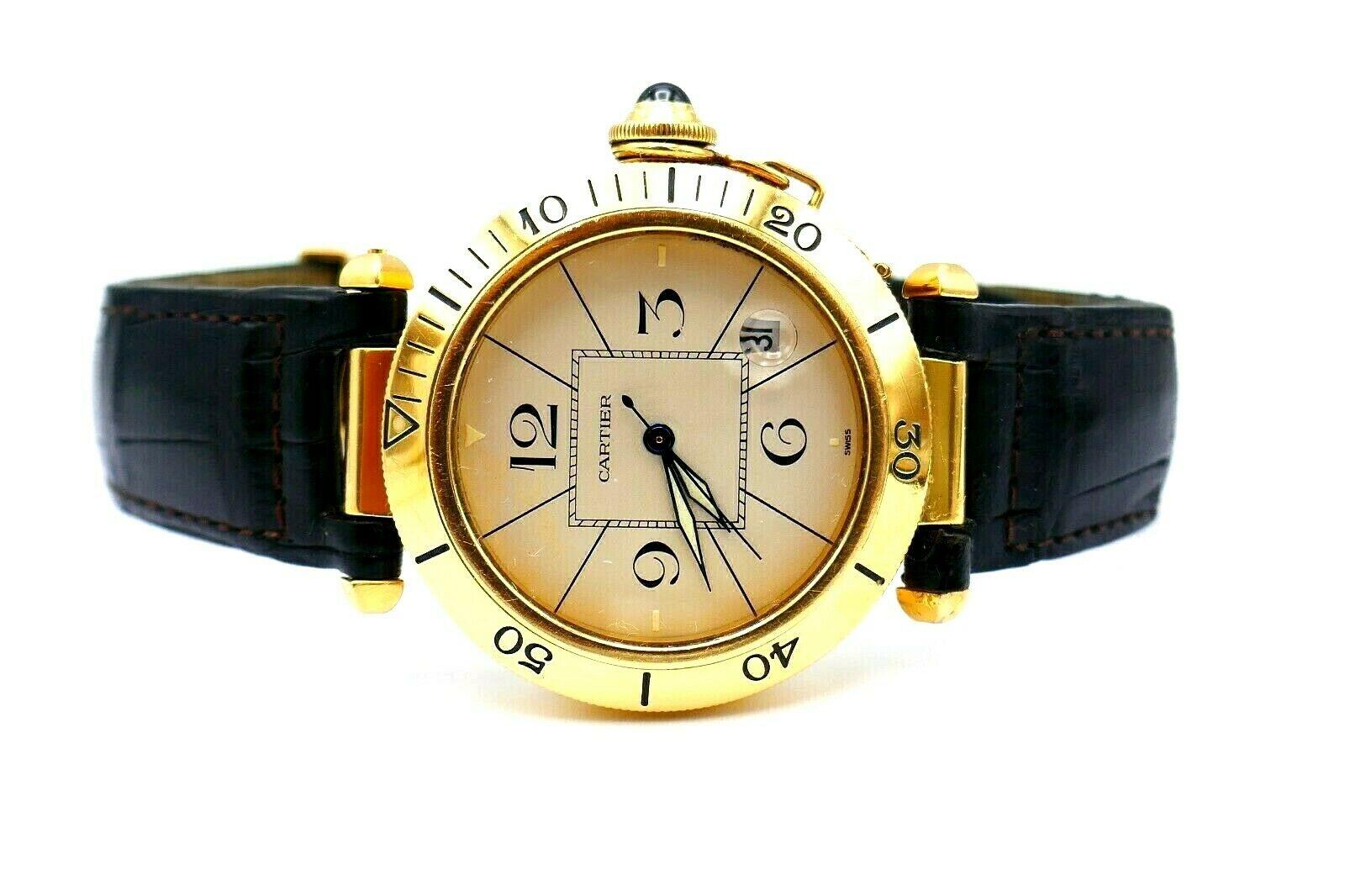 cartier pasha watch gold