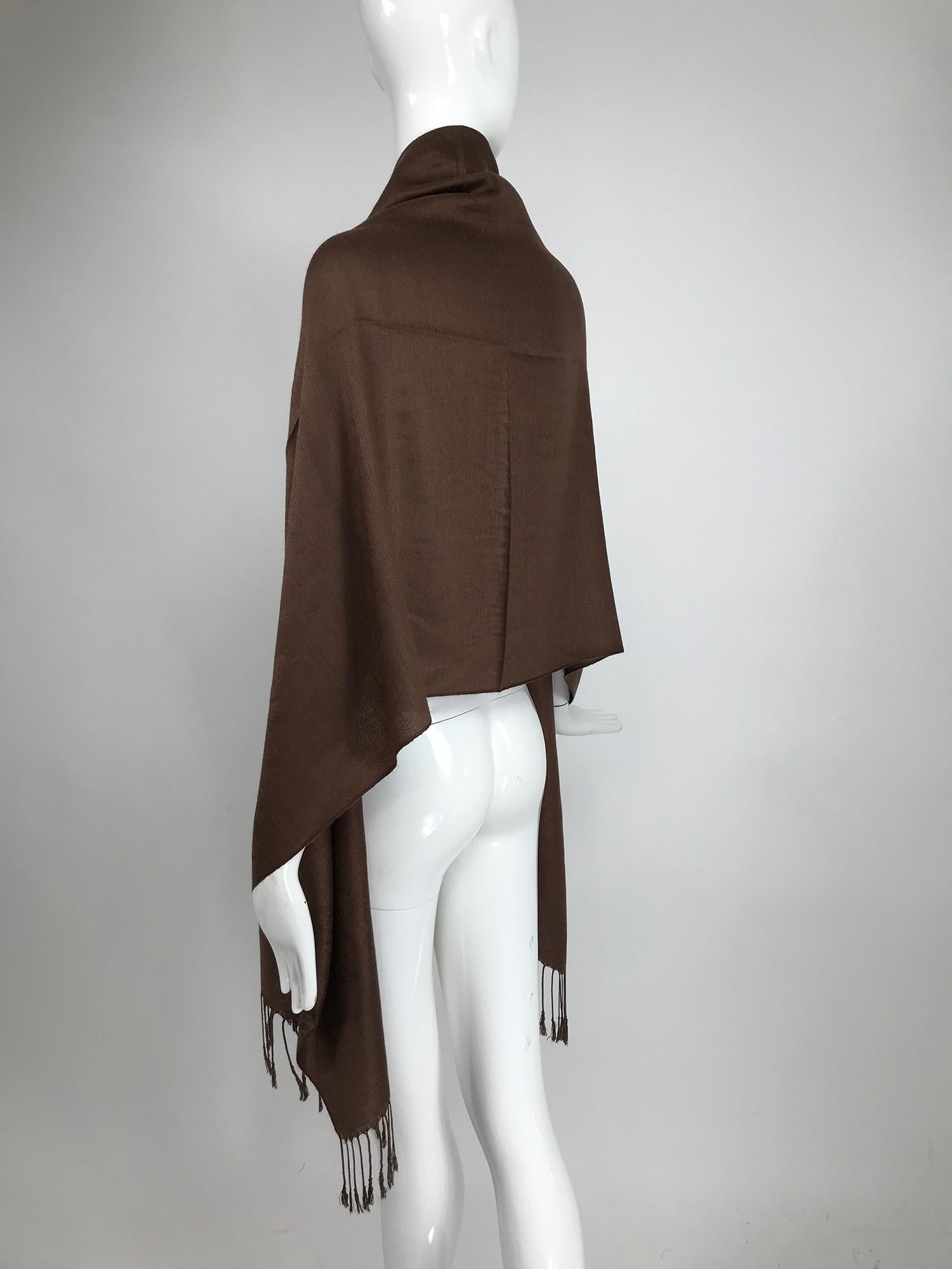 chocolate brown shawl