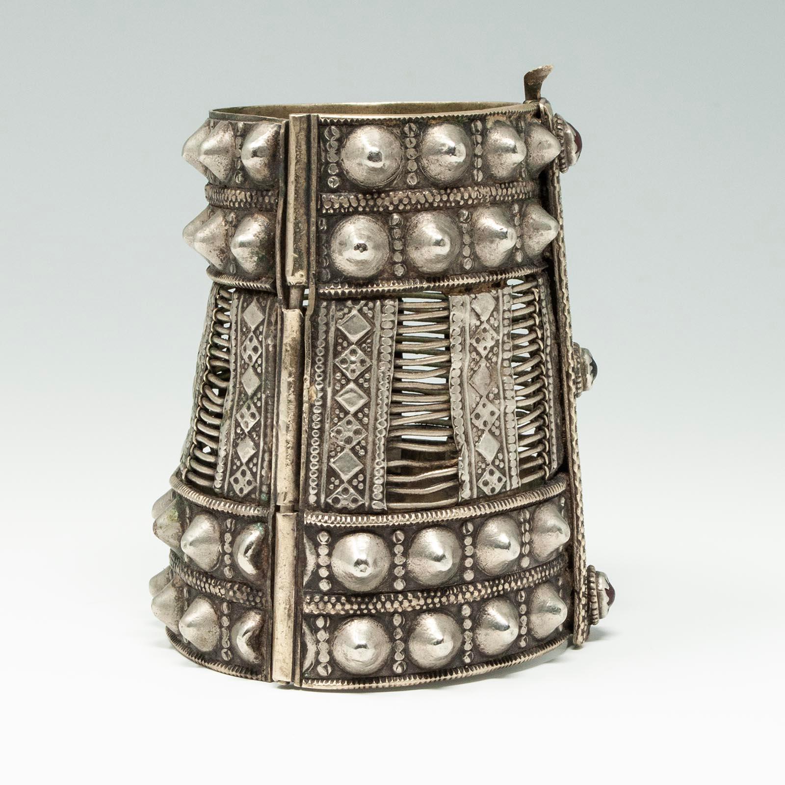 da uomo o donna Bracciale a cerniera con spillo in argento Pashtun in vendita