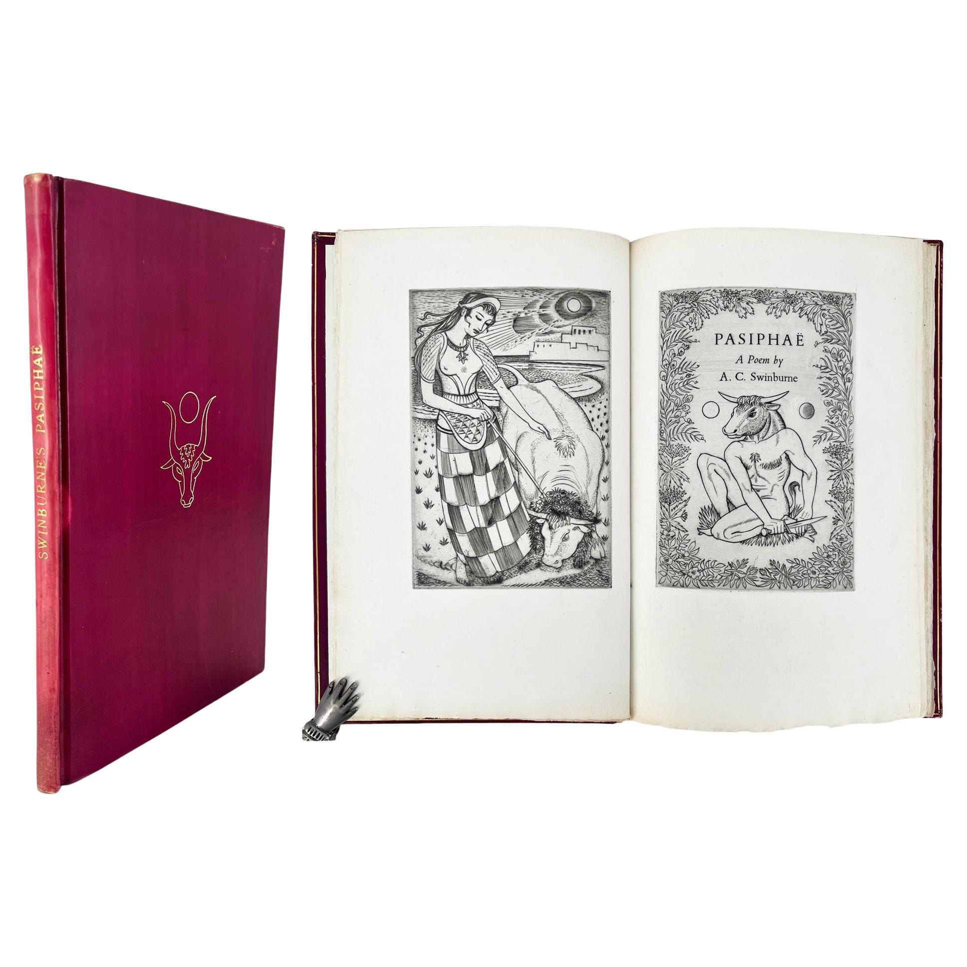 Pasiphaë by Algernon C. Swinburne / Golden Cockerel Press For Sale
