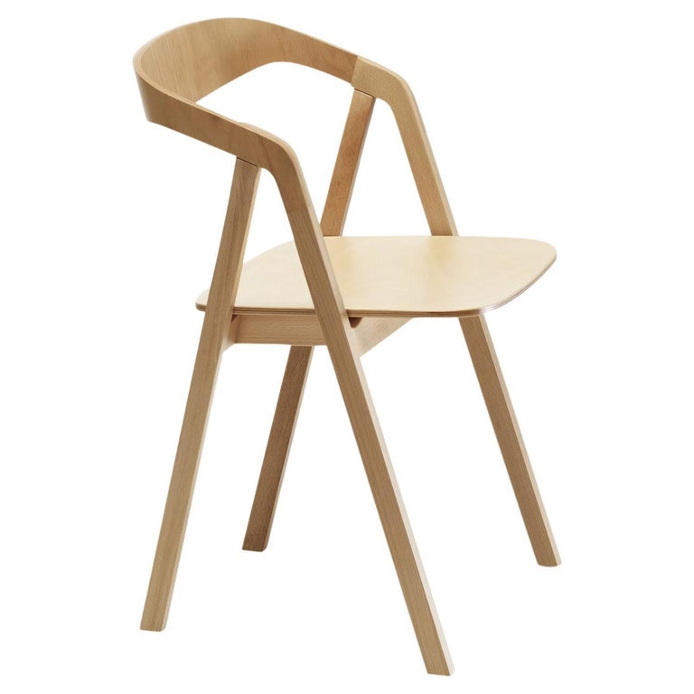 Paso Doble Natural Folding Chair By Enrico Davide Bona For Sale at 1stDibs