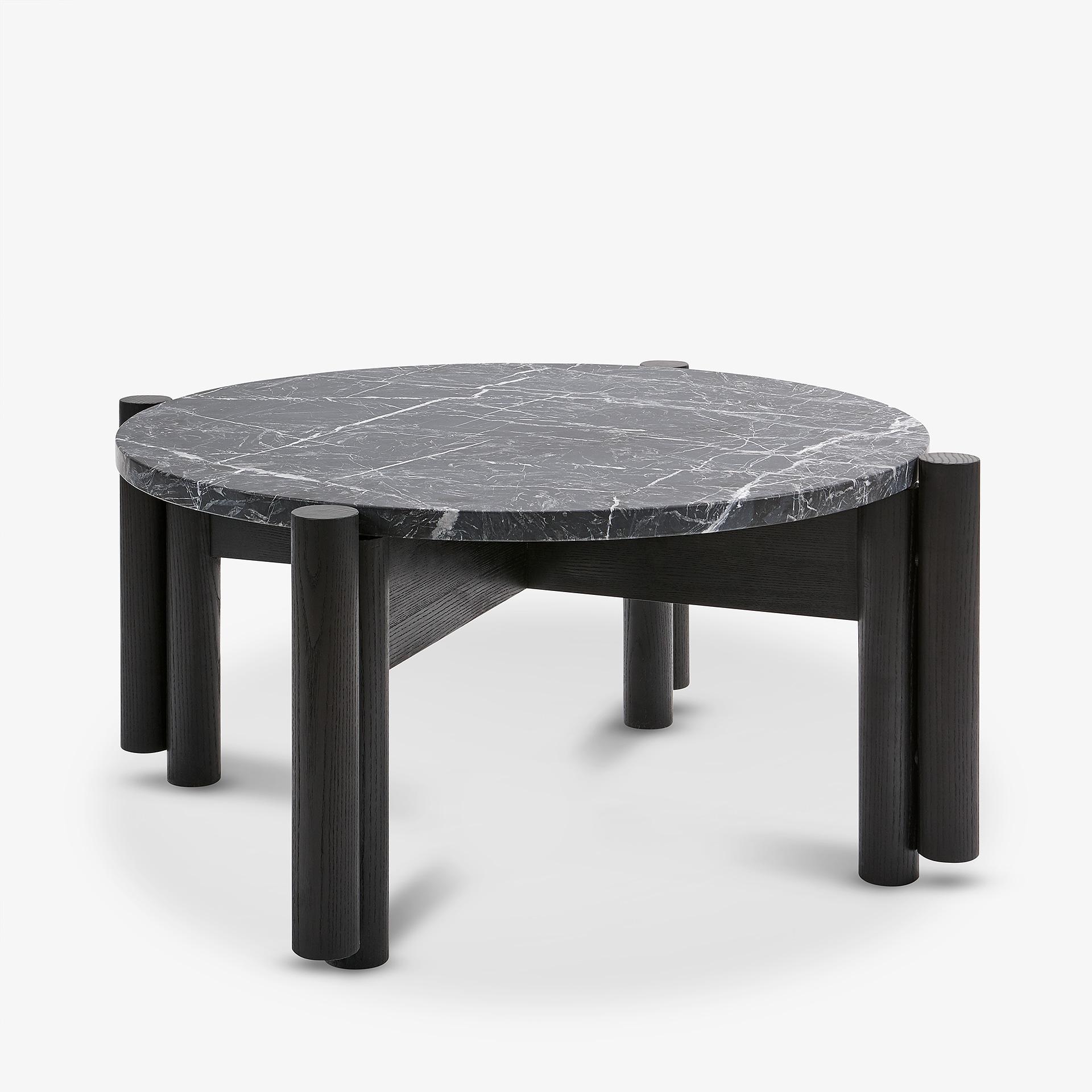 The Paso Fino coffee table by Danny Rosa has been designed exclusively for Studio 6F. Shown in Blackened Ash and Nero Marquina marble. 

This piece is also completely customizable and can be made with an endless array of wood and stone options;