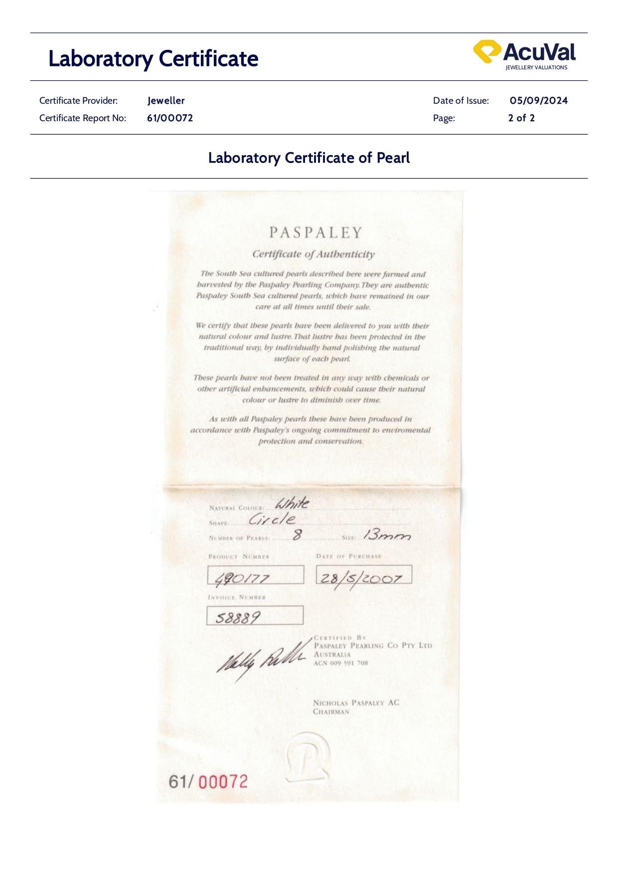 Paspaley 18ct Gelbgold Perlenkette 73.3g Perlenkette 6