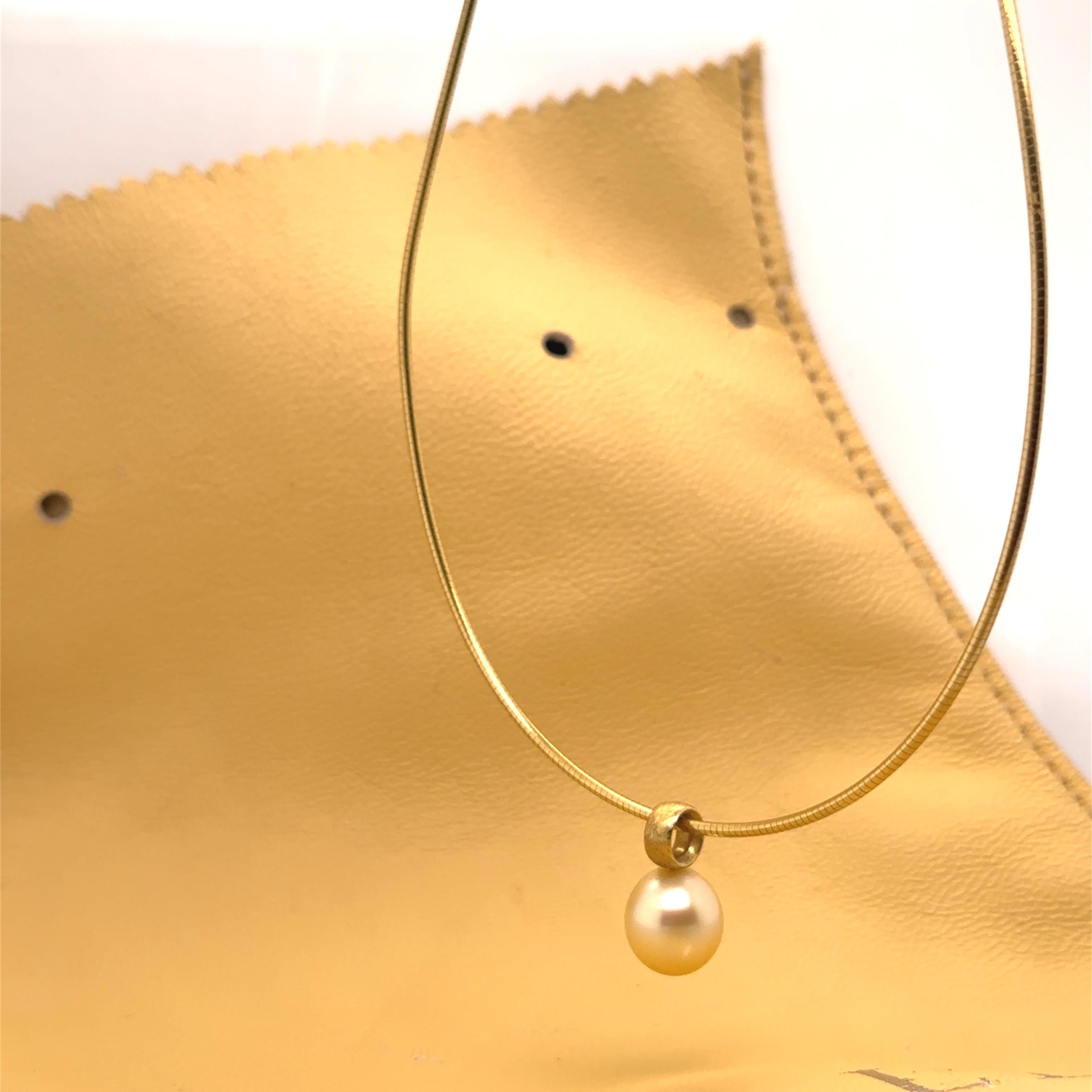 Paspaley 18ct Yellow Gold South Sea Pearl Necklace 13.1g For Sale 1
