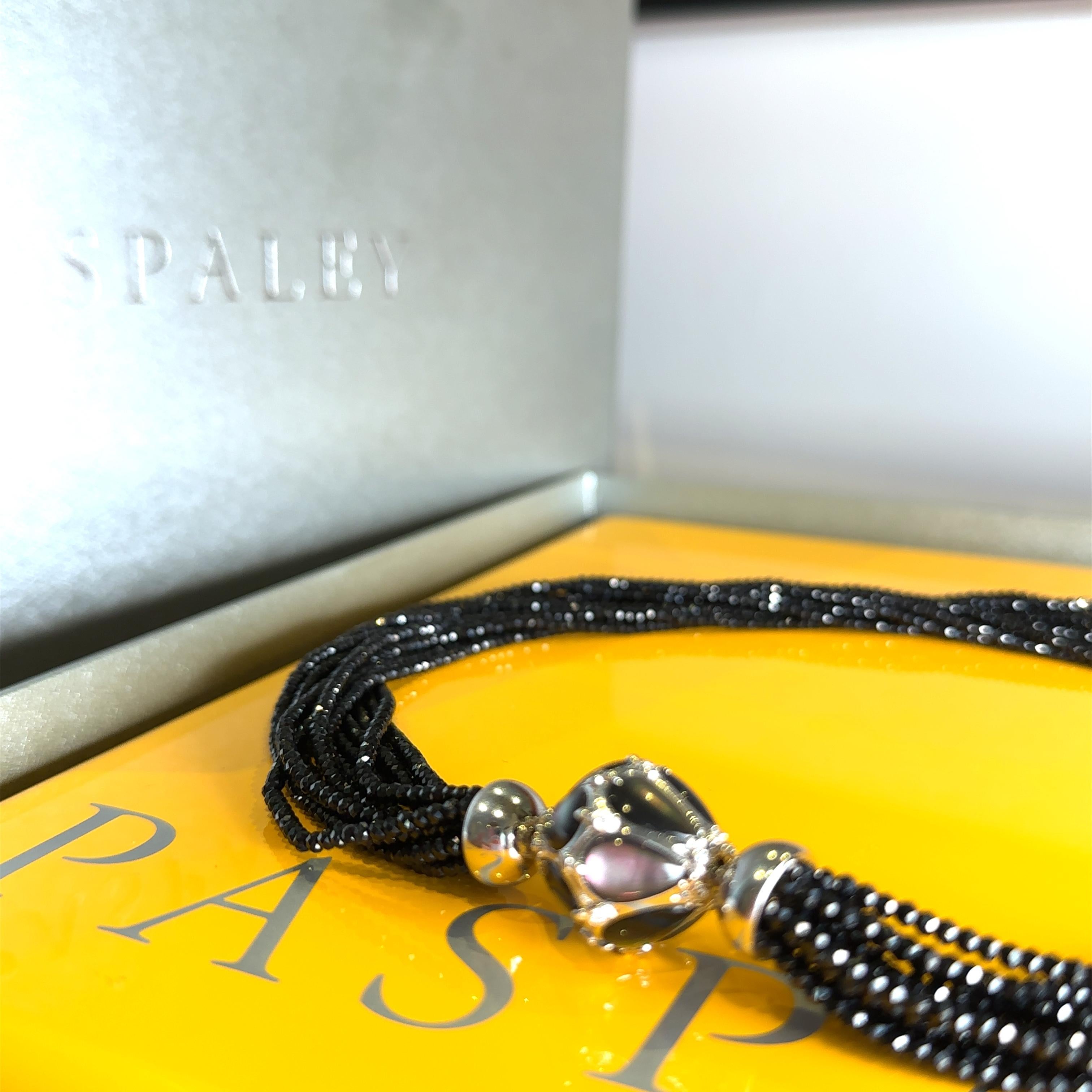 Paspaley Black Spinel Necklace In Excellent Condition In SYDNEY, NSW