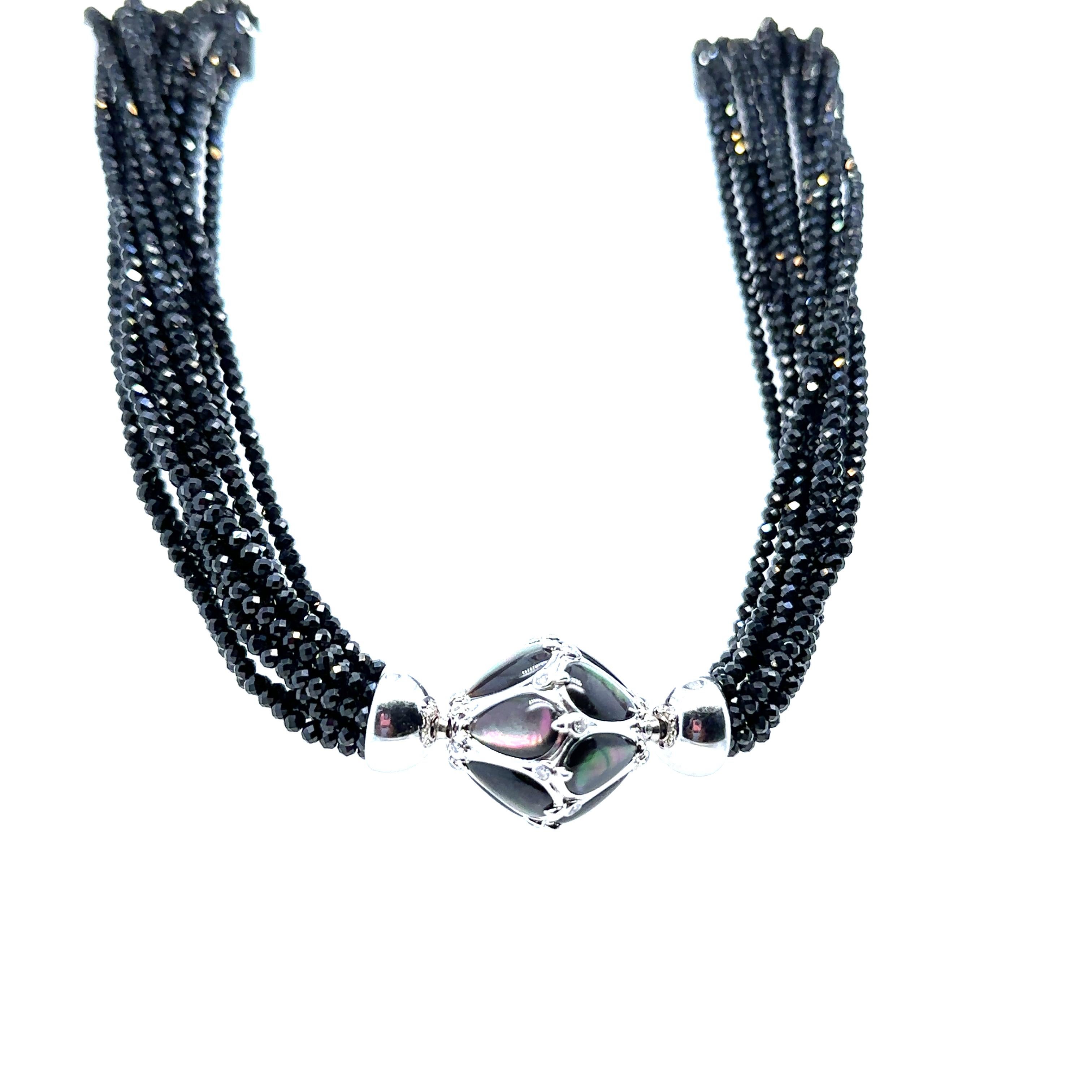 Women's Paspaley Black Spinel Necklace