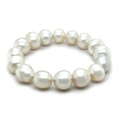 Bracelet à rangée de perles des mers du Sud Paspaley Delfini, 11–14 mm