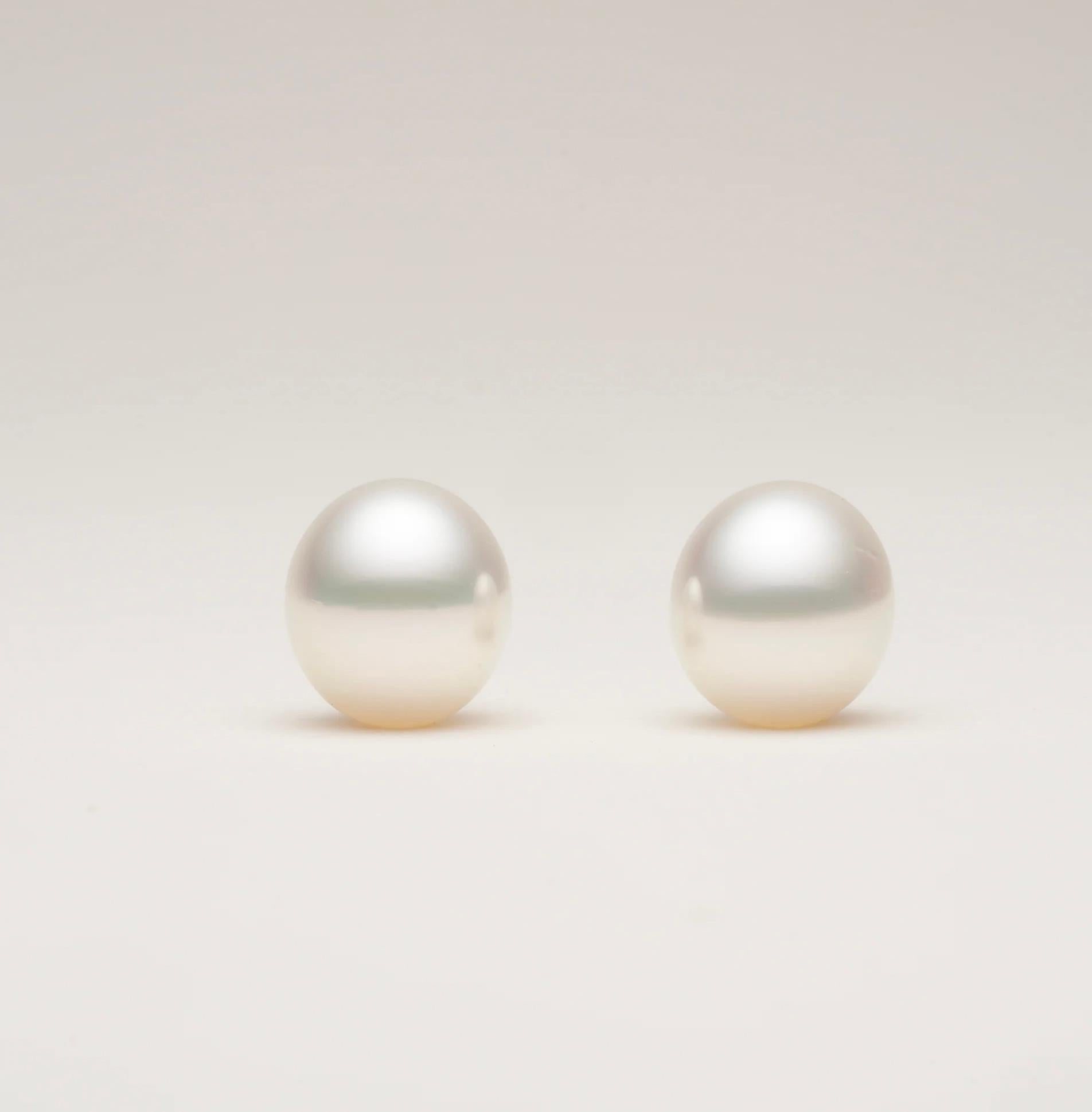 Contemporary Paspaley  Drop Pair South Sea Pearl for Tammy