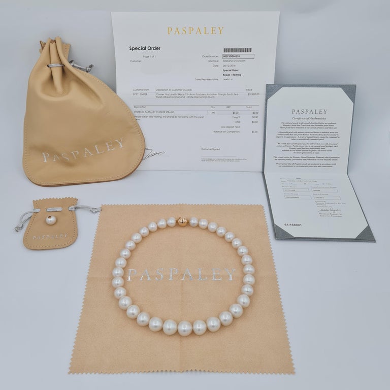 Paspaley Pearl Triangular South Sea Pearl Necklace at 1stDibs