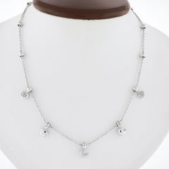 Collana A Link in oro 18k da 16" con stelle penzolanti, luna e cuore