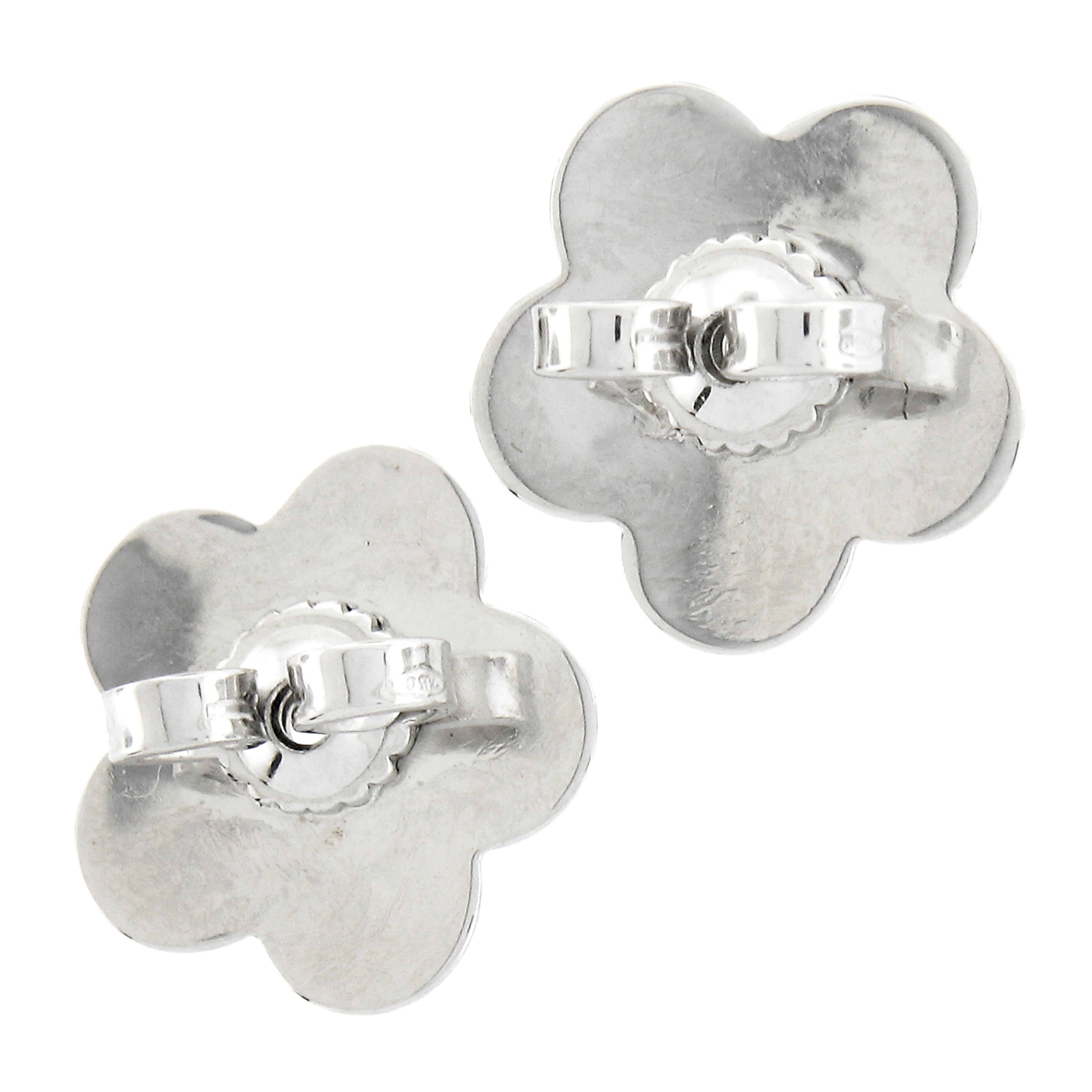 Women's Pasqual Bruni 18k White Gold 1ctw Pave Diamond Covered Heart Earrings For Sale