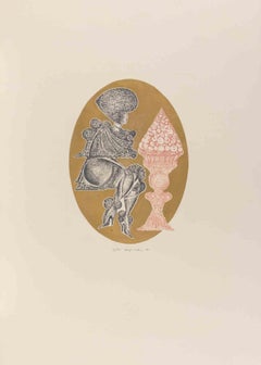 Surreal Composition - Etching by Pasquale Basile - 1991