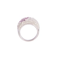 Pasquale Bruni 18 Karat White Gold 2, 30 Carat Pink Sapphires and Diamond