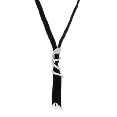 Collana a serpente con diamanti in oro bianco 18 carati di Pasquale Bruni