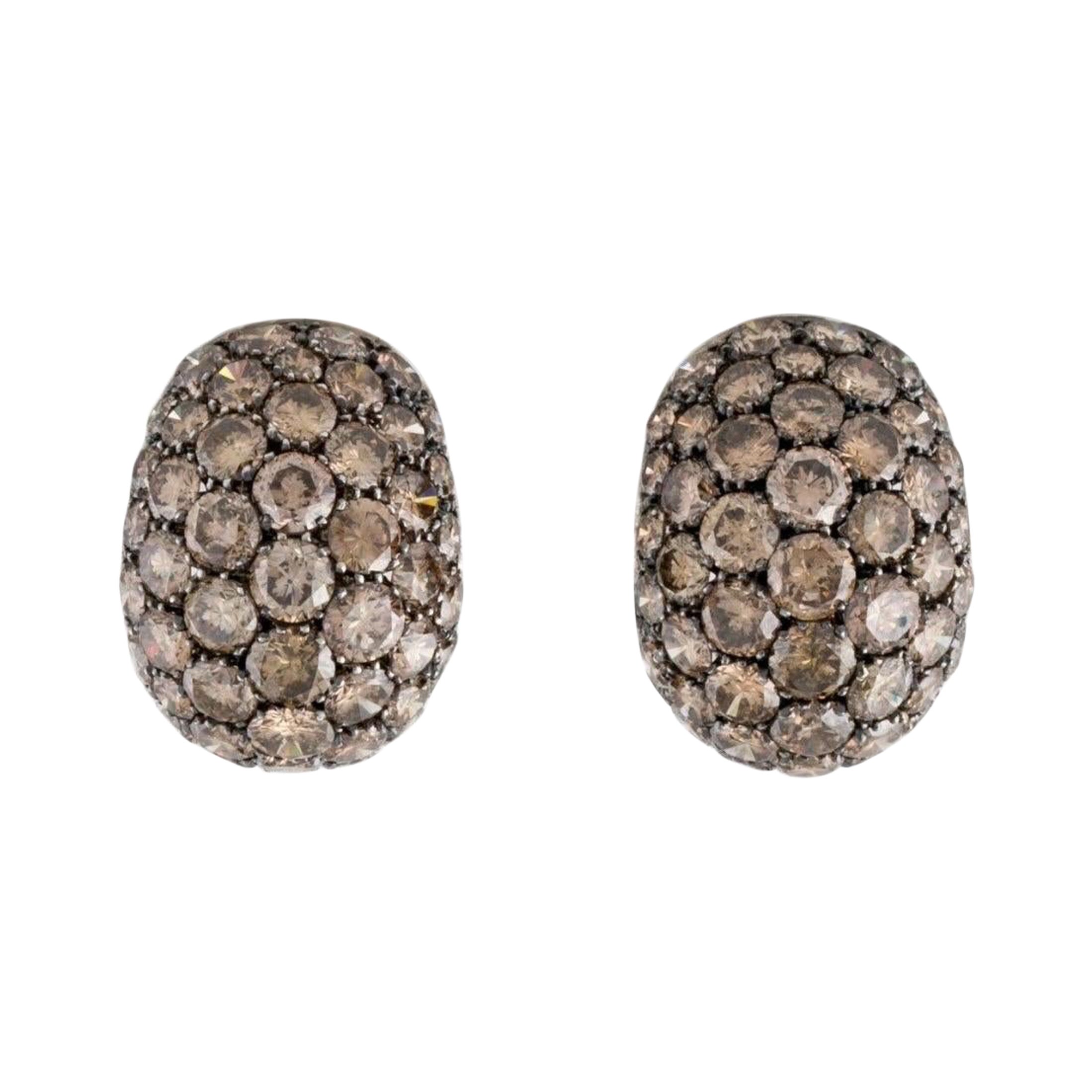 Pasquale Bruni 18k 20.14ctw Diamond Dome Ohrclips im Angebot