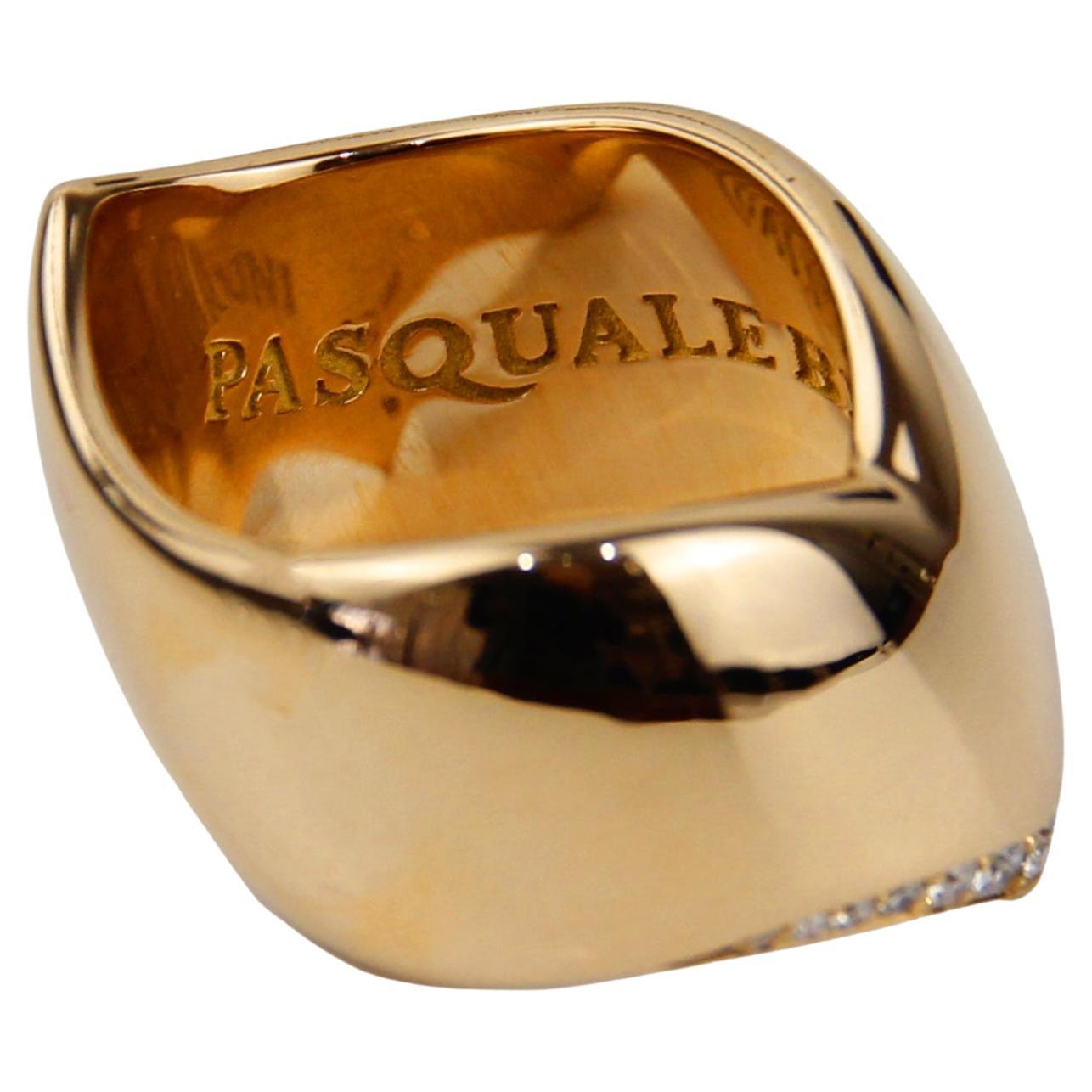 Pasquale Bruni 18K Rose Gold 0.20 Ctw Diamond Ring For Sale