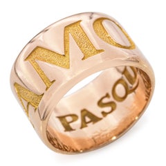 Anello Amore in oro rosa 18k di Pasqual Bruni