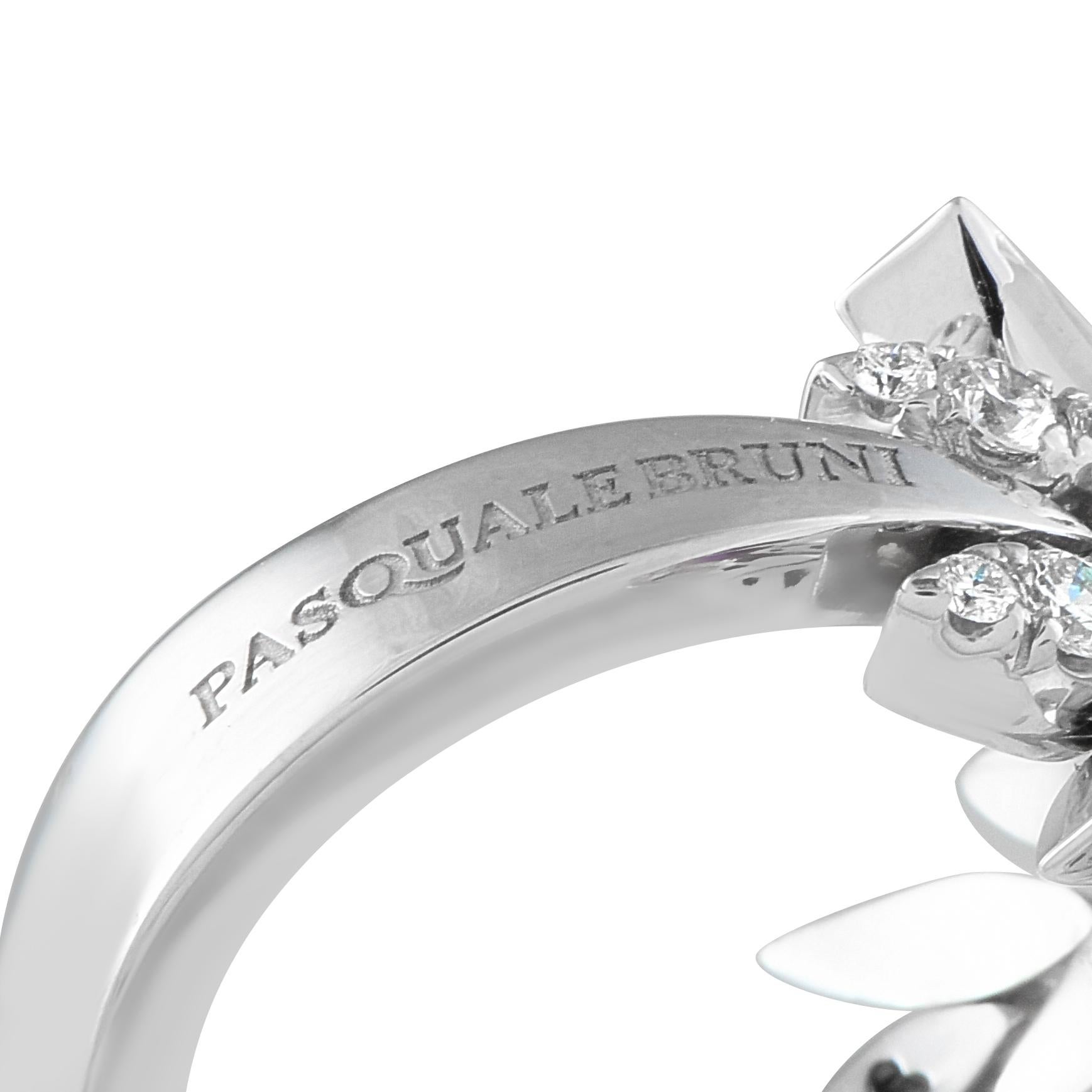 Pasquale Bruni Bague en or blanc 18K 0,45ct diamant et améthyste Neuf - En vente à Southampton, PA