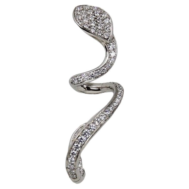 Pasquale Bruni 18K White Gold 1.36 ctw Diamond Earrings For Sale