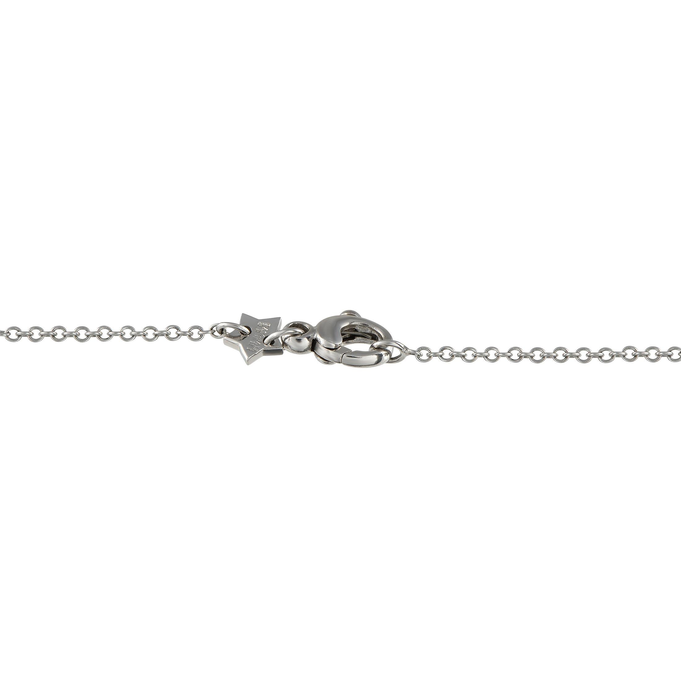 Round Cut Pasquale Bruni 18K White Gold 1.45ct Diamond Necklace For Sale