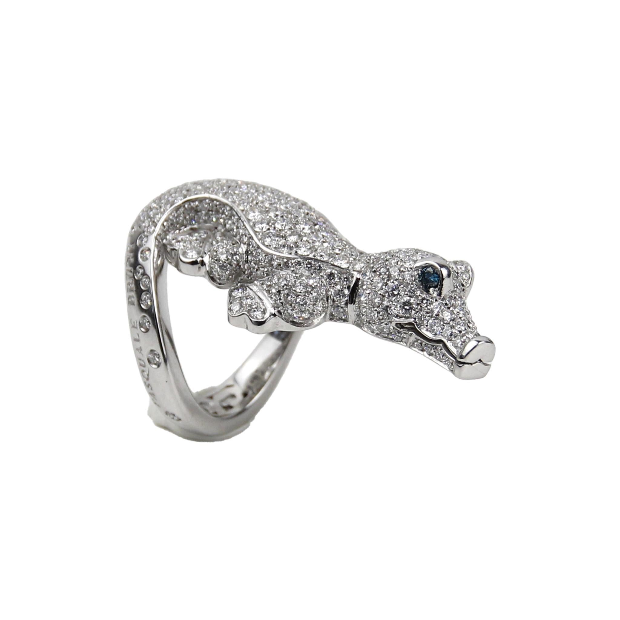 Pasquale Bruni Crocodile Ring
Diamond: 4.84ctw
Retail price: $28,450.00