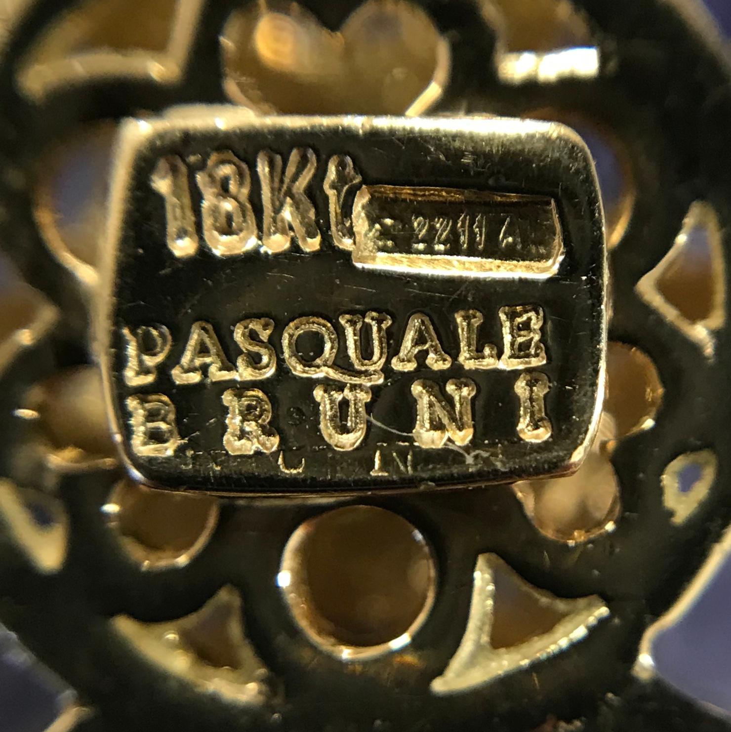 Pasquale Bruni Pulsera de eslabones Flor Multigema de oro amarillo de 18 quilates 7,5