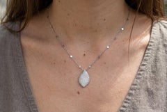 Pasquale Bruni Aleluia Diamant-Halskette 18K Weißgold Pavé-Anhänger Design