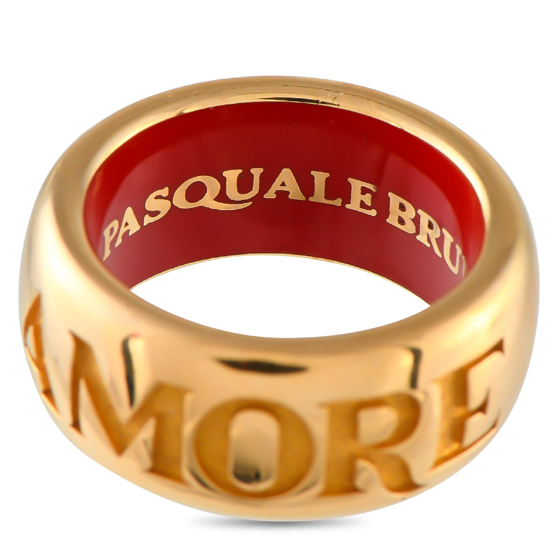 Women's Pasquale Bruni Amore 18K Yellow Gold Band Ring For Sale