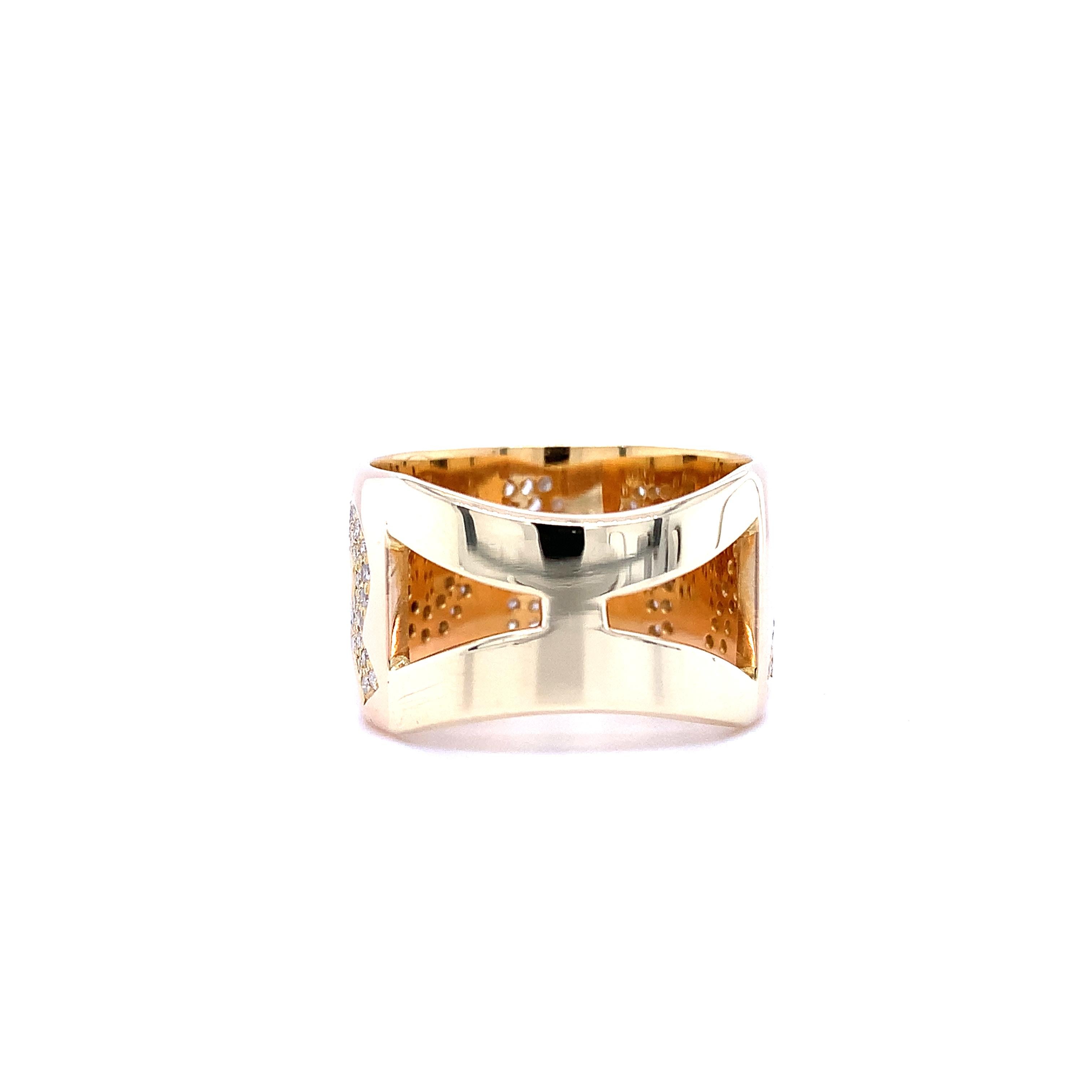 Pasquale Bruni Amore fine cocktail ring 18k yellow gold In New Condition For Sale In London, GB