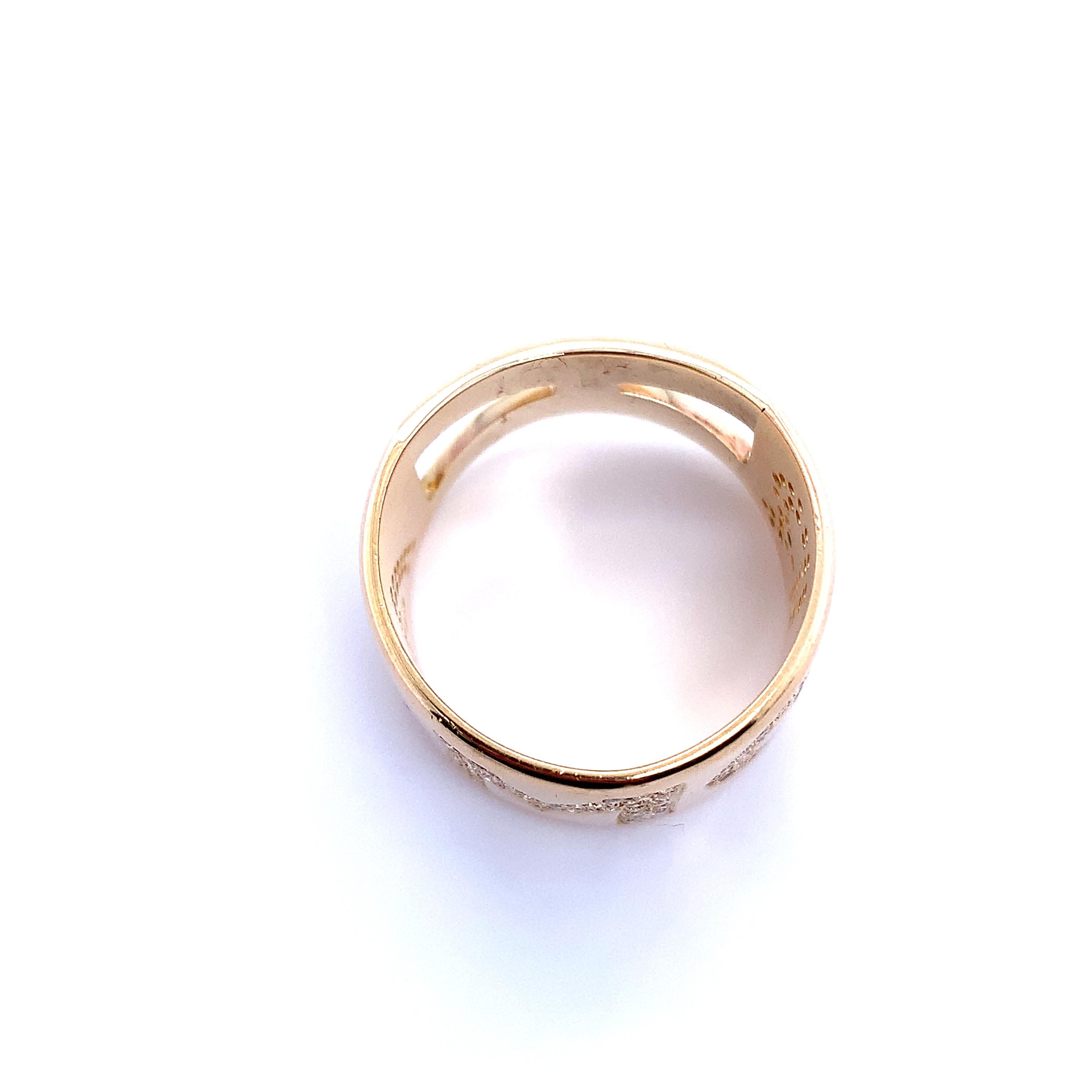 Women's Pasquale Bruni Amore fine cocktail ring 18k yellow gold For Sale