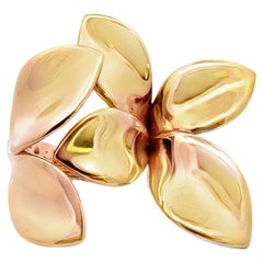 Pasquale Bruni 'Anima Giardini' 18 Karat Yellow Gold Flower Ring Size 7
