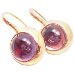 Pasquale Bruni Avant Garde Amethyst Diamond Yellow Gold Earrings