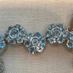 Pasquale Bruni Blue Topaz and Diamond Heart Necklace