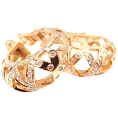 Pasquale Bruni C
est Moi Diamond Rose Gold Hoop Earrings