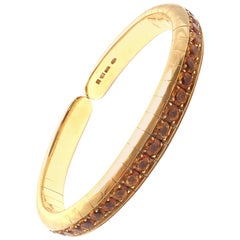 Pasquale Bruni Citrine Yellow Gold Bangle Bracelet