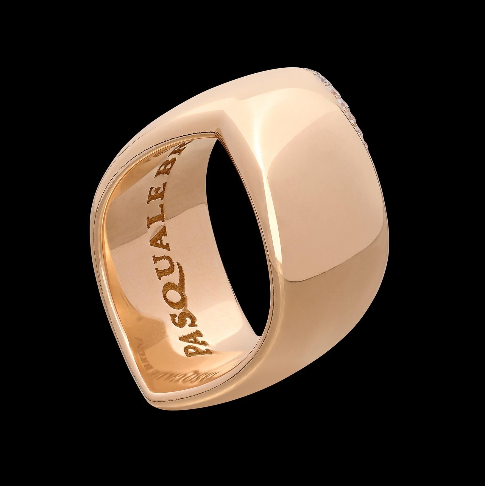 Pasquale Bruni Diamond & 18k Rose Gold Ring, Italy For Sale 1