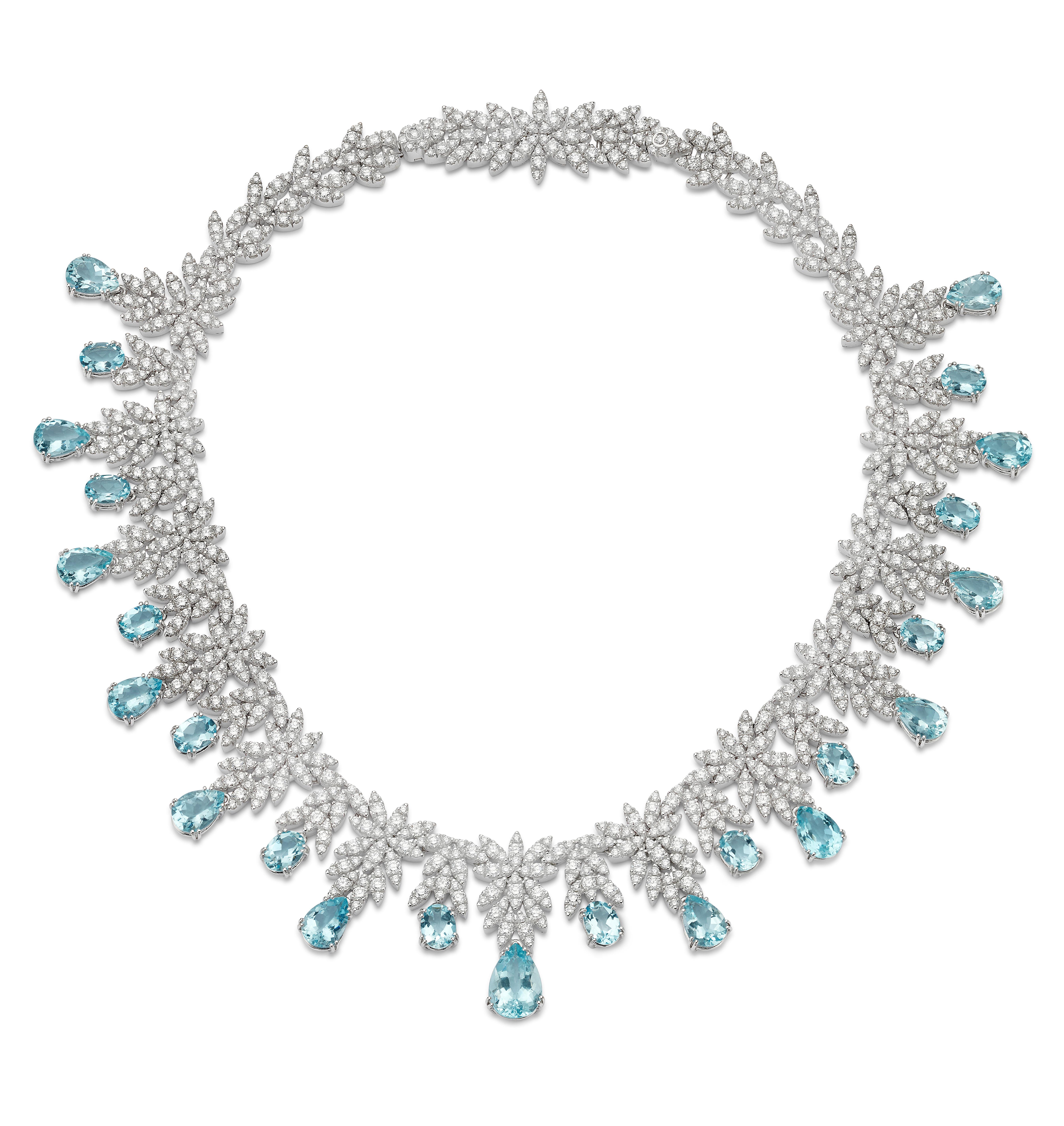 Moderne Pasqualale Bruni Diamond & Aquamarine Suite en vente