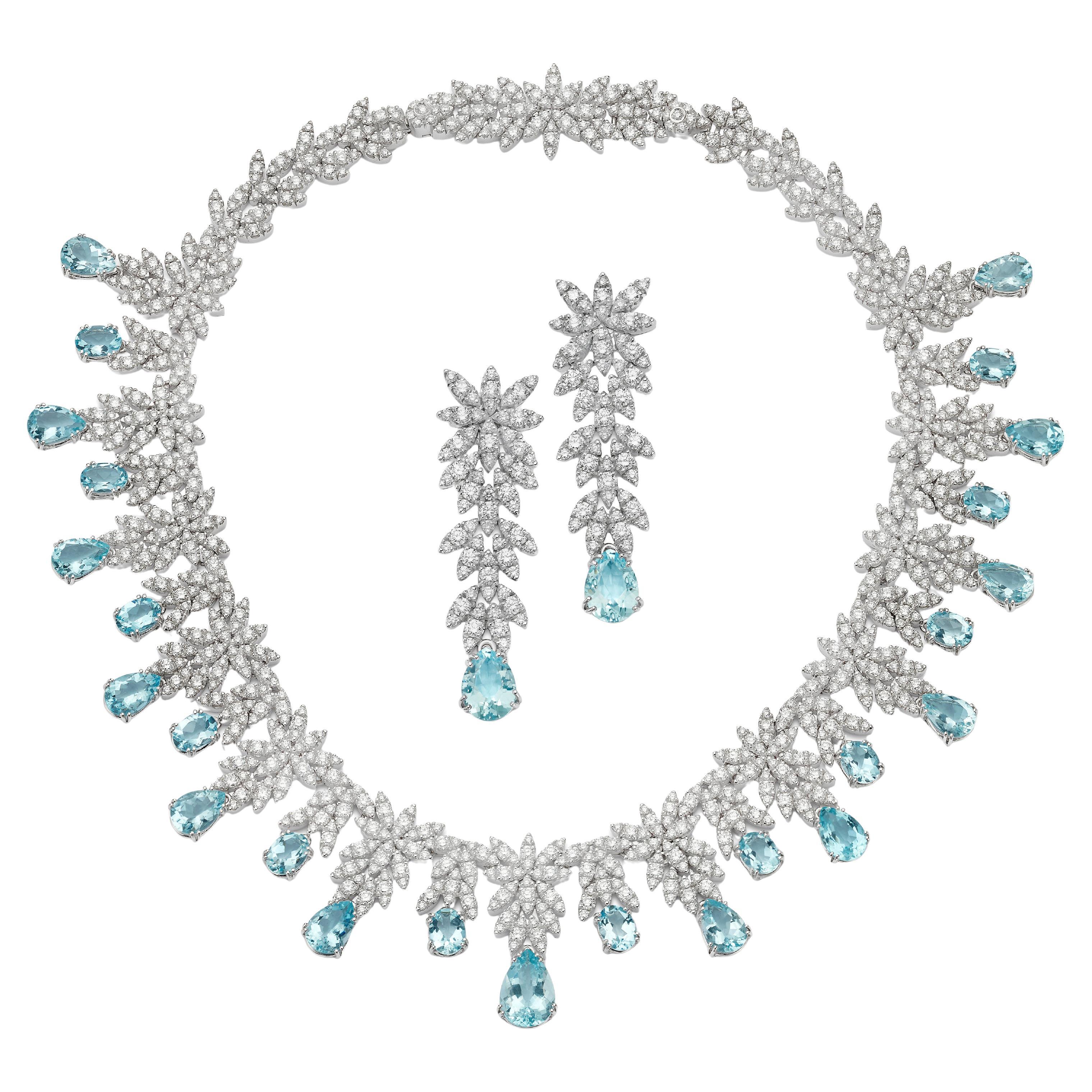 Pasqualale Bruni Diamond & Aquamarine Suite en vente