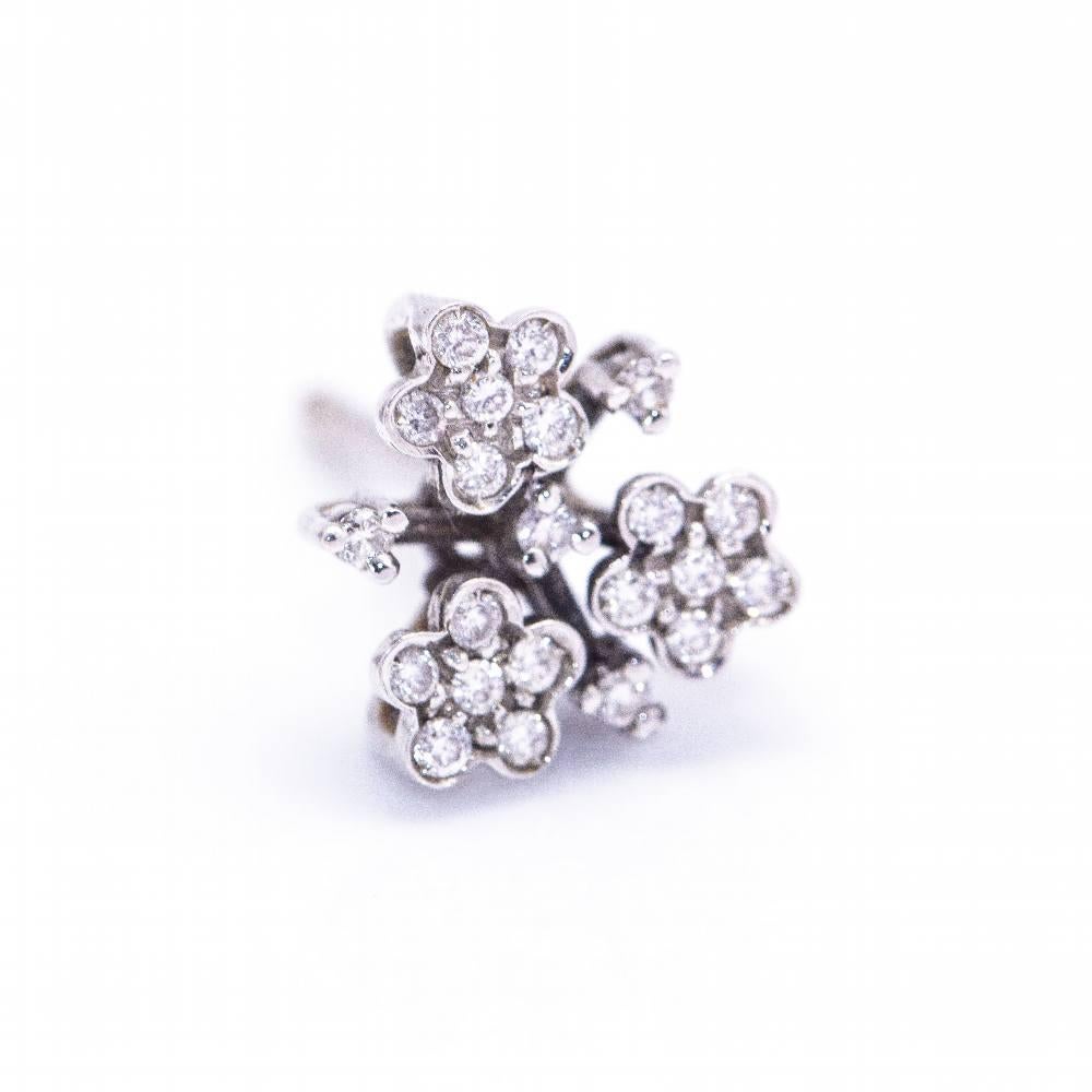 Women's PASQUALE BRUNI Diamond Flower Earrings For Sale