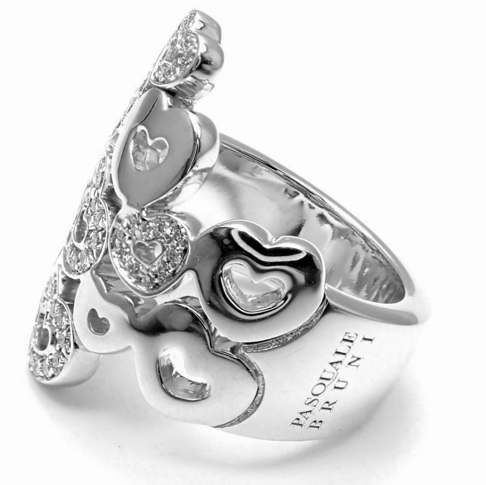 Pasquale Bruni Herzring aus Weißgold mit Diamanten (Brillantschliff)