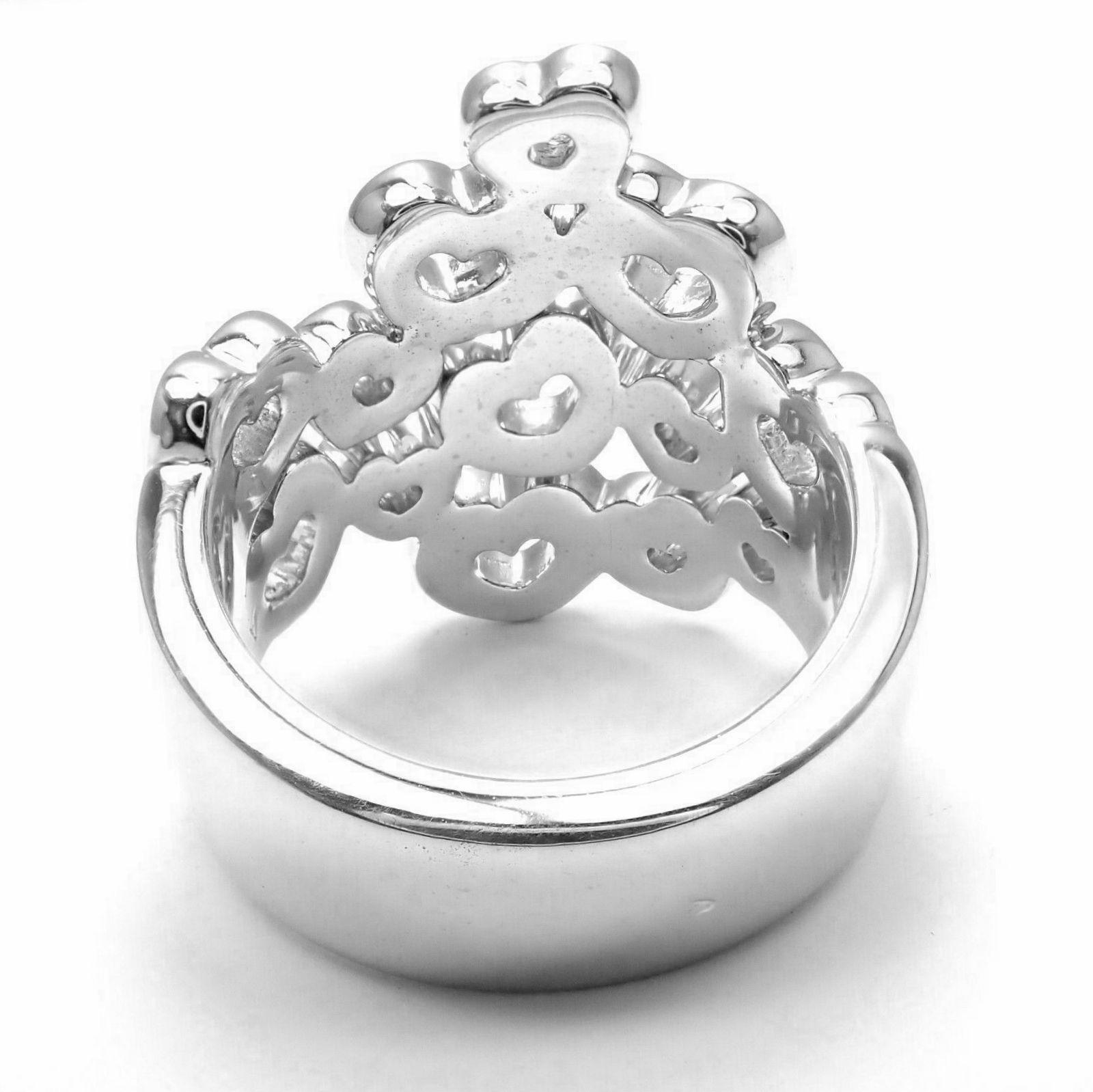 Pasquale Bruni Herzring aus Weißgold mit Diamanten für Damen oder Herren