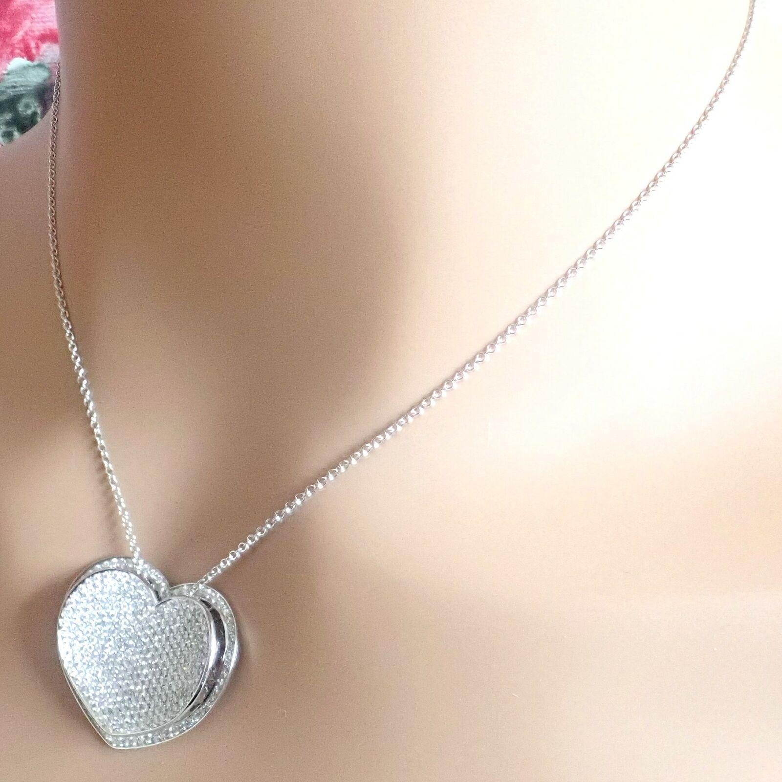 Pasquale Bruni Heart Liberty Diamond Whitengold Pendant Necklace For Sale 4