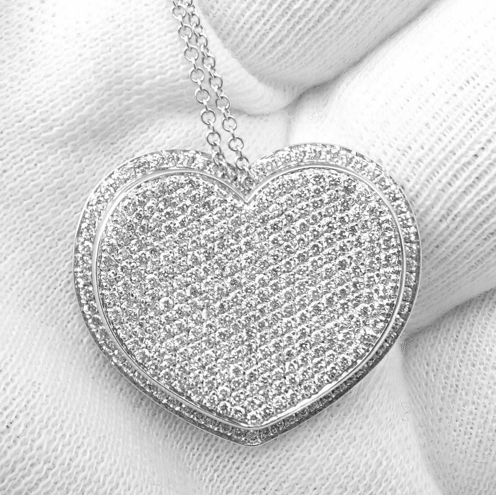 Pasquale Bruni Heart Liberty Diamond Whitengold Pendant Necklace For Sale 2