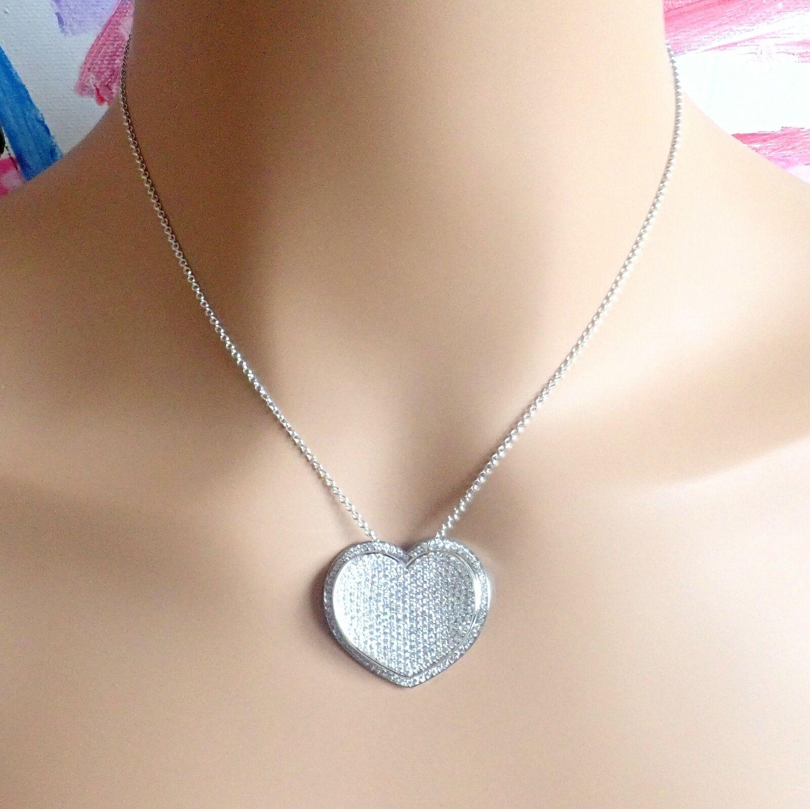 Pasquale Bruni Heart Liberty Diamond Whitengold Pendant Necklace For Sale 3